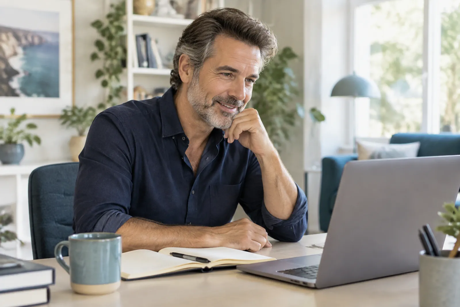 Daniel during an online coaching session